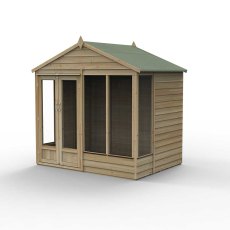 8x6 Forest 4LIfe Summerhouse Pressure Treated - isolated with doors closed