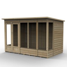 10x6 Forest 4LIfe Summerhouse Pressure Treated - isolated with doors closed