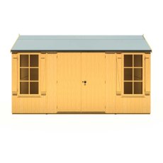 13 x 7 Shire Holt Shiplap Reverse Apex Shed - front elevation