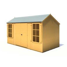 13 x 7 Shire Holt Shiplap Reverse Apex Shed - side elevation