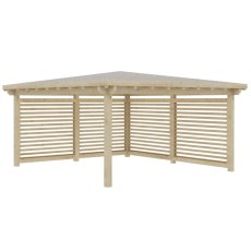 13x13 Shire Uma Pergola - Pressure Treated - isolated angle view