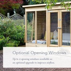 6ft x 4ft Forest Beckwood Summerhouse Pressure Treated - opening windows