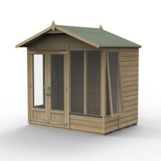 7ft x 5ft Forest Beckwood Summerhouse Pressure Treated - one opening side window