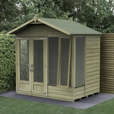 7ft x 5ft Forest Beckwood Summerhouse Pressure Treated - one opening front window