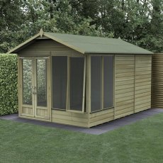 12ft x 8ft Forest Beckwood Summerhouse Pressure Treated - one opening window