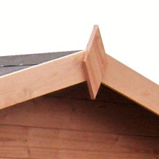 10Gx10 Shire Danbury Log Cabin (19mm Logs) - facia