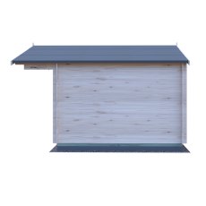 10Gx10 Shire Crinan Log Cabin (19mm Logs) - isolated side view