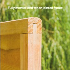 1.65m Grange Superior Lap Fence Panel - Pressure Treated - mortise and tenon jointed frame