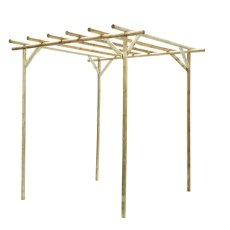 Grange Rustic Rose Wooden Pergola - isolated