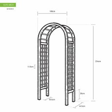 Grange Elite Garden Arch - dimensions