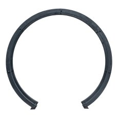 Grange Free Standing Flower Circle Garden Arch in Black - front view