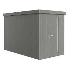 6x11 Biohort Neo 4A Metal Shed - Single Door in metallic quartz grey
