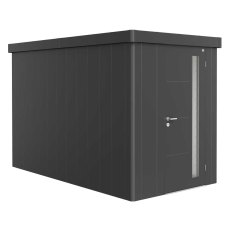 6x11 Biohort Neo 4A Metal Shed - Single Door in metallic dark grey