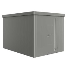8x11 Biohort Neo 4B Metal Shed - Single Door in quartz grey