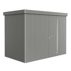 10x6 Biohort Neo 1C Metal Shed - Single Door in metallic quartz grey
