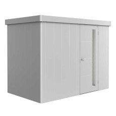 10x6 Biohort Neo 1C Metal Shed - Single Door in metallic silver