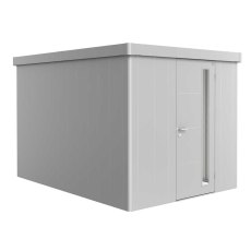 10x11 Biohort Neo 4C Metal Shed - Single Door in metallic silver