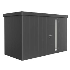 12x6 Biohort Neo 1D Metal Shed - Single Door in metallic dark grey