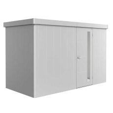 12x6 Biohort Neo 1D Metal Shed - Single Door in metallic silver