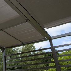 Rowlinson Florence Canopy 3m x 3m - close up of retractable blind