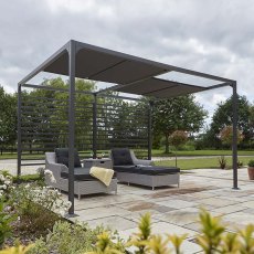 Rowlinson Florence Canopy 4m x 3m - partial roof open on all blinds