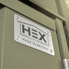 10x8 Hex Living Hixon Pent Metal Shed in Sage Green - brand