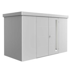 12x6 Biohort Neo 1D Metal Shed - Double Door in metallic silver