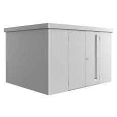 12x10 Biohort Neo 3D Metal Shed - Double Door in metallic silver