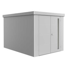 8x11 Biohort Neo 4B Metal Shed - Double Door in metallic silver
