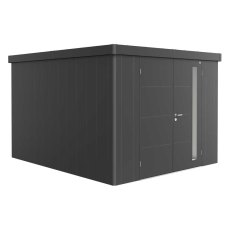 10x11 Biohort Neo 4C Metal Shed - Double Door in metallic dark grey