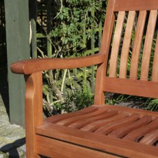 1.2m Rowlinson Willington Bench - in stiu, arm