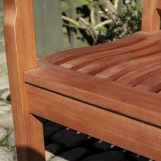 1.5m Rowlinson Willington Bench - in situ, seat