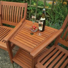 Rowlinson Willington Companion Seat - in situ, table