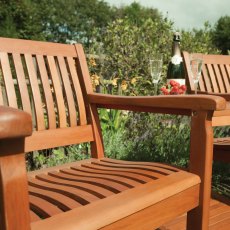 Rowlinson Willington Companion Seat - in situ, closeup