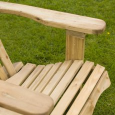 Rowlinson Softwood Adirondack Companion Seat - in situ,chair