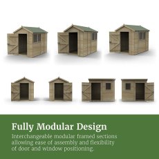10x6 Forest Timberdale Tongue and Groove Apex Shed - modular