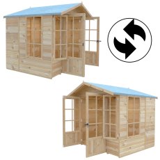 8 x 6 Shire Delmora Summerhouse - interchangeable
