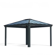 12 x 14 Palram Canopia Dallas Grey Garden Gazebo - isolated view
