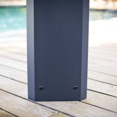 12 x 16 Palram Canopia Dallas Grey Garden Gazebo - post