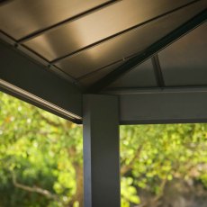 12 x 16 Palram Canopia Dallas Grey Garden Gazebo - underside