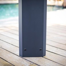 12 x 20 Palram Canopia Dallas Grey Garden Gazebo - sturdy posts and anchor