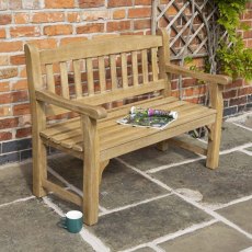 Rowlinson Tuscan Heavy Duty Bench 1.2m - in situ