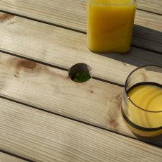 Rowlinson Premium Heavy Duty Picnic Table 1.2m - hole