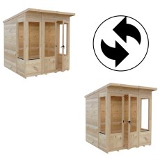 Shire Alora 6 x 6 Pent Summerhouse - interchangeable