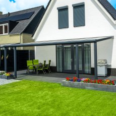 13 X 8 (4.0m X 2.5m) Deponti Bosco Veranda Black - front