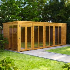 Powersheds 18x6 Pent Summerhouse With Toughened Glass - in situ