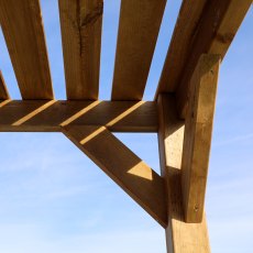 7 X 7 (2.0m X 2.0m) Mercia Modern Wooden Pergola - Pressure Treated - corner brace