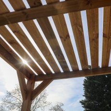 7 X 7 (2.0m X 2.0m) Mercia Modern Wooden Pergola - Pressure Treated - roof