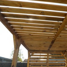 13 X 7 (4.0m X 2.0m) Mercia Modern Wooden Pergola - Pressure Treated - roof