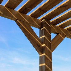 13 X 7 (4.0m X 2.0m) Mercia Modern Wooden Pergola - Pressure Treated - brace